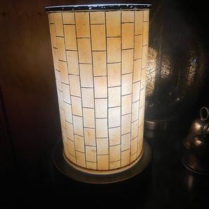 Vintage Mid Century Modern Lamp Cylinder Boho Tablelamp MCM Academia Moody Retro